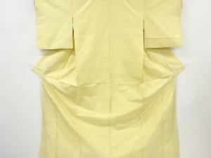 アンティーク　亀甲模様織り出し手織り紬着物